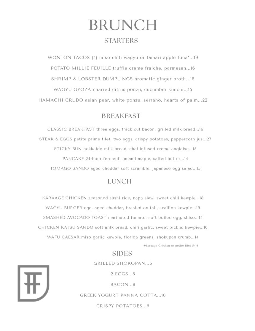 Fortus Japanese-Inspired Brunch is a Must