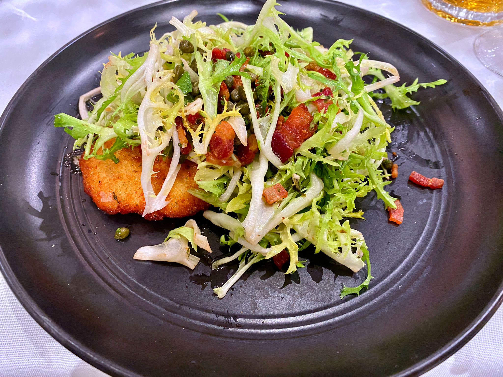Rooster Paillard as Plated